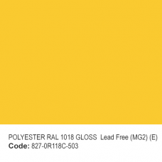 POLYESTER RAL 1018 GLOSS  Lead Free (MG2) (E)